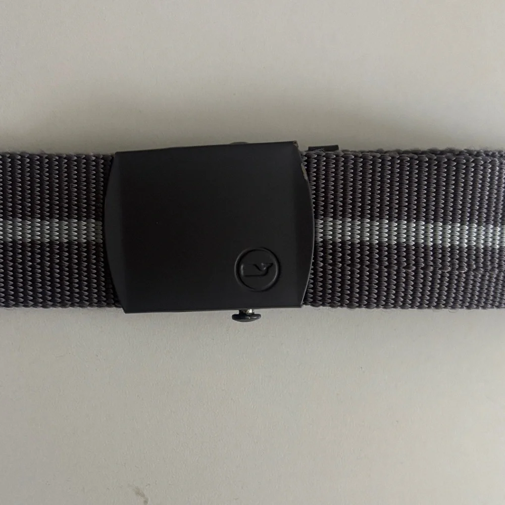 Vineyard Vines Two Tone Gray Striped Woven Men's Belt